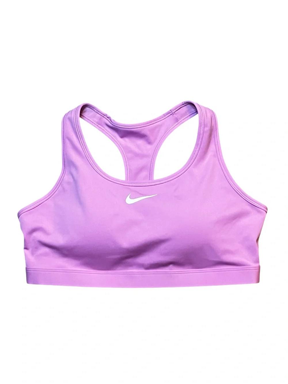 Nike Women’s XL Swoosh Med Support Padded Racerback Sports Bra Light Magenta